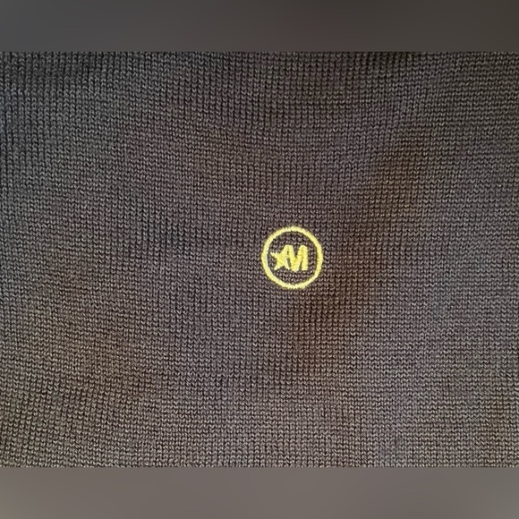 Vintage 90s Mecca GOLD Sweater Hip-Hop Streetwear Knit Men's XL -Y2K - EUC. - Picture 8 of 14